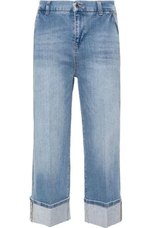 Liu Jo Cropped turn-up hem jeans