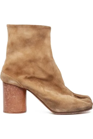 Maison Margiela Tabi 80mm suede ankle boots
