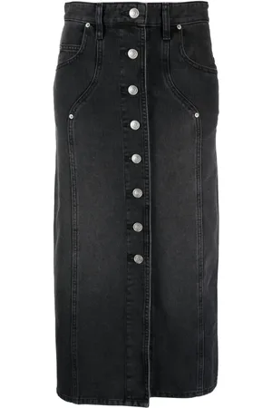 Marant Etoile Vandy denim midi skirt