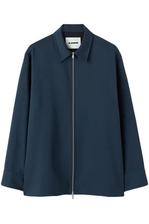 Jil Sander Zip-fastening crepe-texture shirt