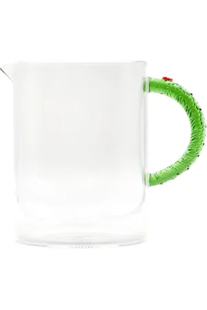 CU I SEEYOU Christmas garland-handle glass pitcher