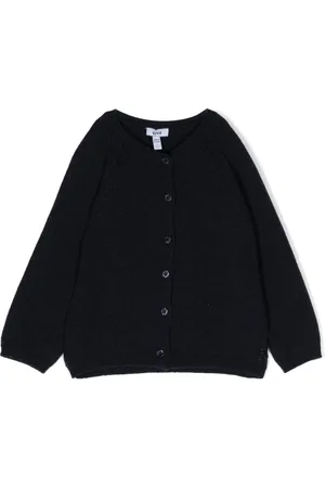 KNOT Round-neck wool cardigan