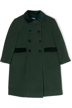 SIOLA Spread-collar double-breasted coat