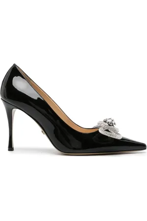 Mach & Mach Double Bow 95mm leather pumps