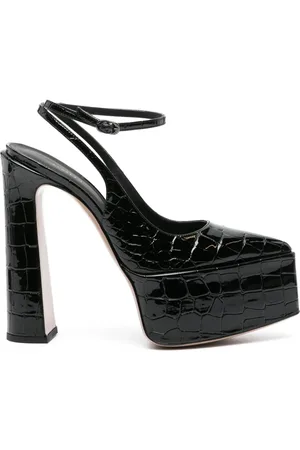 LE SILLA Nina 170mm crocodile-effect sling back pumps