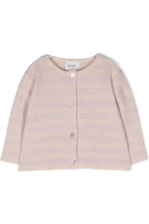 KNOT Patty Stripes tricot-knit cardigan