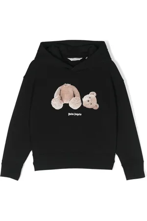 Palm Angels Bear-print organic cotton hoodie