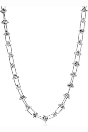 Nialaya Knot-detail chain-link necklace