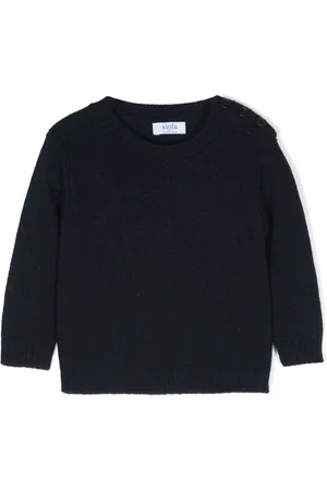 SIOLA Round-neck button-fastening jumper