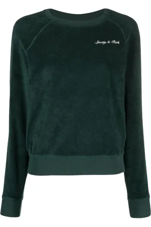 Sporty & Rich Logo-embroidered cotton sweatshirt
