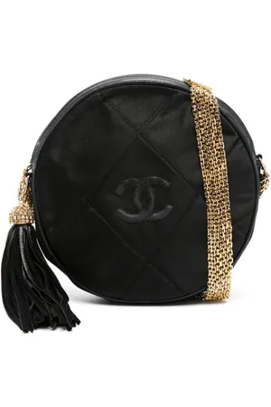 CHANEL 1986-1988 CC diamond-quilted shoulder bag