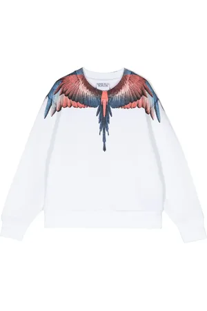 MARCELO BURLON Wings-print organic-cotton sweatshirt