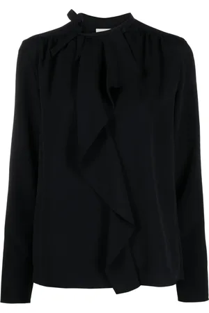 Isabel Marant Utah ruffle-trim cady blouse