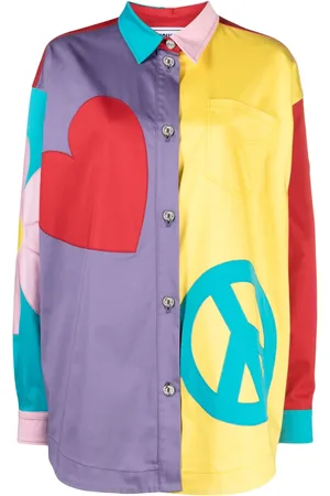 Moschino Graphic-print panelled shirt