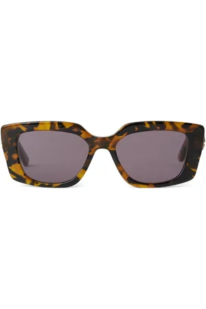 Karl Lagerfeld Heritage tortoiseshell rectangle-frame sunglasses