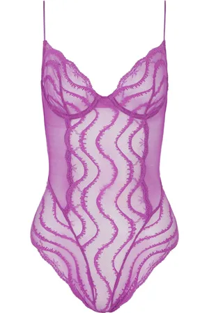Kiki De Montparnasse Nudite Silk Blend Bodysuit - Farfetch
