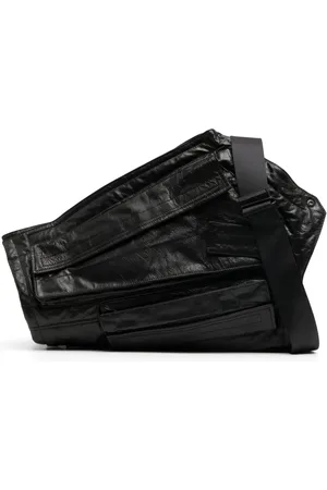 JULIUS Asymmetric leather messenger bag