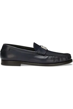 Dolce & Gabbana Logo-plaque leather loafers