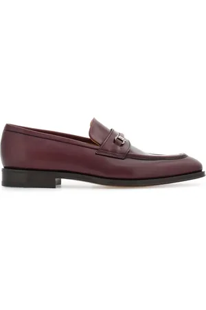 Salvatore Ferragamo Gancio-plaque leather loafers