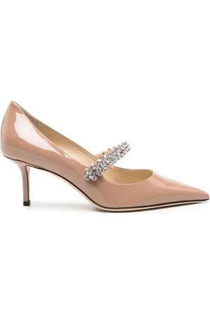 Jimmy Choo Bing 65mm crystal-strap pumps