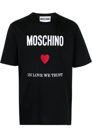 Moschino Logo-embroidered cotton T-shirt