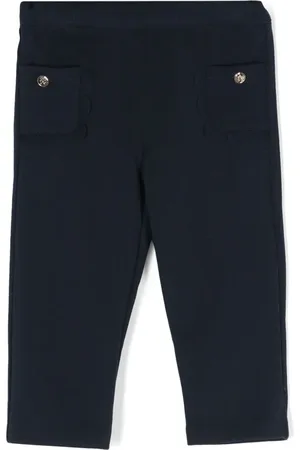 Tartine Et Chocolat Elasticated-waistband scallop-edge leggings