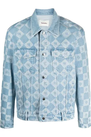Nanushka Monogram-print denim jacket