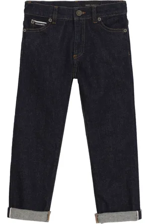 Dolce & Gabbana Logo-plaque straight-leg jeans