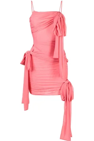 BLUMARINE Asymmetric sash-detailing minidress