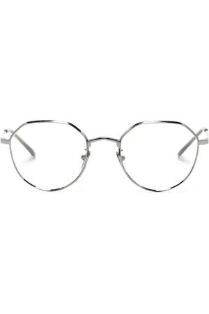 Giorgio Armani Geometric-frame clear-lenses glasses