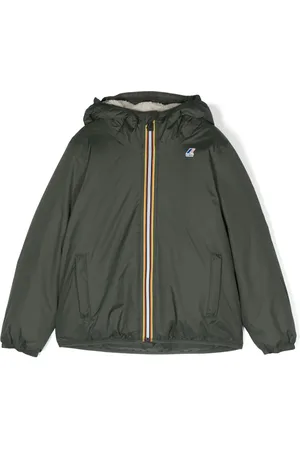 K-Way Boa logo-patch hooded jacket