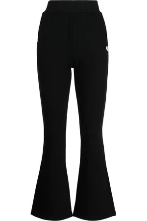 Chocoolate Logo-appliqué flared trousers