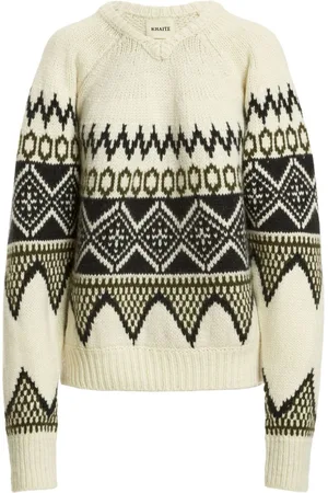 Khaite The Nalani patterned intarsia-knit jumper