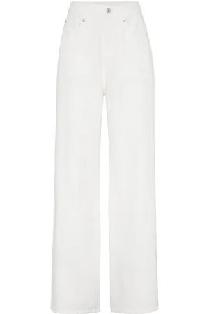 Brunello Cucinelli Five-pocket wide-leg jeans