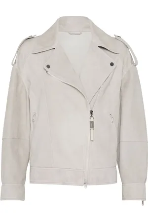 Brunello Cucinelli Zip-up leather jacket