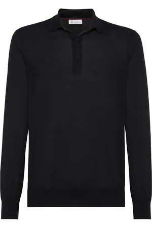 Brunello Cucinelli Cotton-silk blend polo shirt