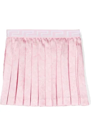 VERSACE Barocco-print pleated skirt