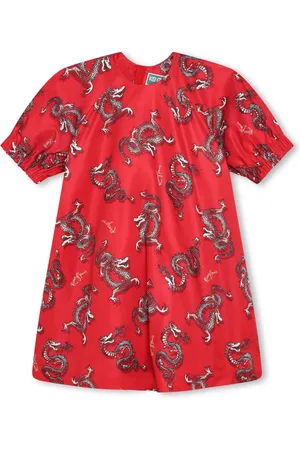 Kenzo Graphic-print short-sleeve dress