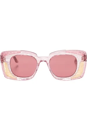 KUBORAUM T7 transparent square-frame sunglasses