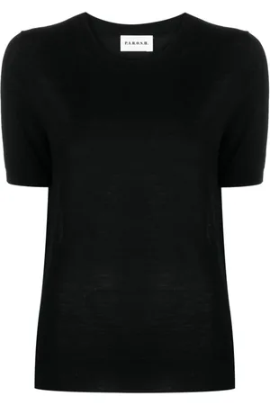 P.A.R.O.S.H. Fine-knit short-sleeves top