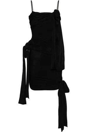 BLUMARINE Square-neck sleeveless dress
