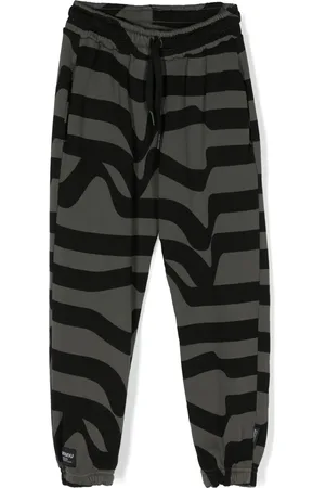 Nununu Road Web-print cotton track pants