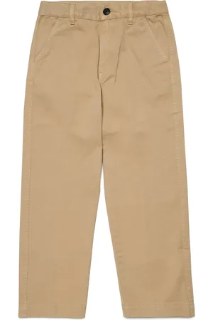 Diesel Logo-embroidered straight-leg trousers