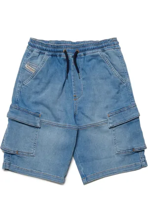 Diesel D-Krooley denim cargo shorts