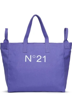 Nº21 Logo-print cotton shoulder bag