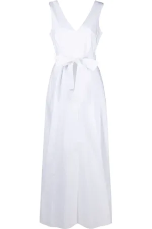P.A.R.O.S.H. V-neck flared maxi dress