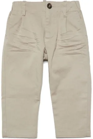 Dsquared2 Rubberised logo stretch-cotton chinos