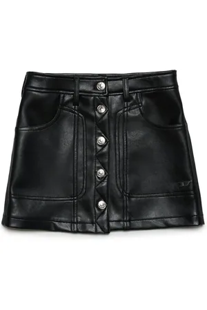 Diesel Gambra logo-plaque skirt