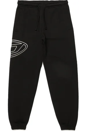 Diesel Oval-D logo-embroidered cotton track pants