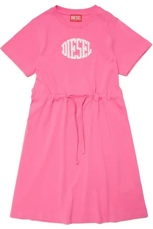 Diesel Logo-print tied-waist dress
